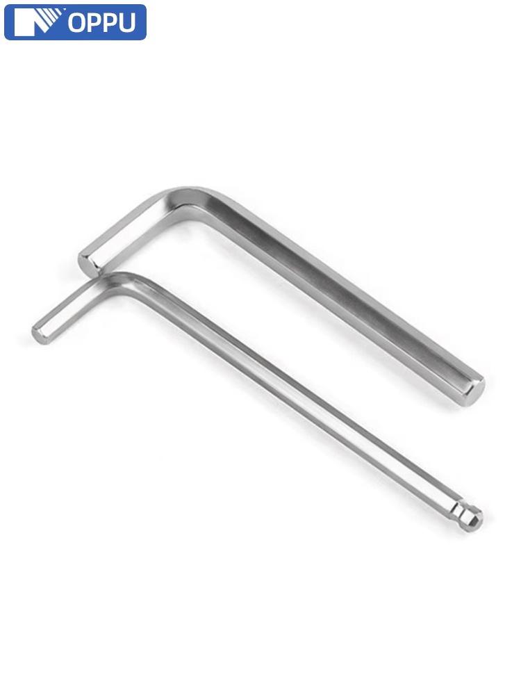 Nickel-Plated T-Handle Hex Key Tool, Metric/Imperial Sizes M0.9-14mm & 1/16-3/8"