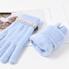 Winter Warm Winter Gloves Knitted Knitting Mittens Fashion Full Finger Gloves  for Female
