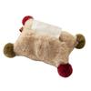 Plush Wall Hanging Tissue Bag for Living Room High-end Dining Table Bedside Storage Bag Milk Oil Wind Napkins Smoking Paper Box