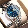 POEDAGAR Luxury Man Wristwatch Waterproof Luminous Date Week Watch Sport Stainless Steel Quartz Watches Male reloj+box