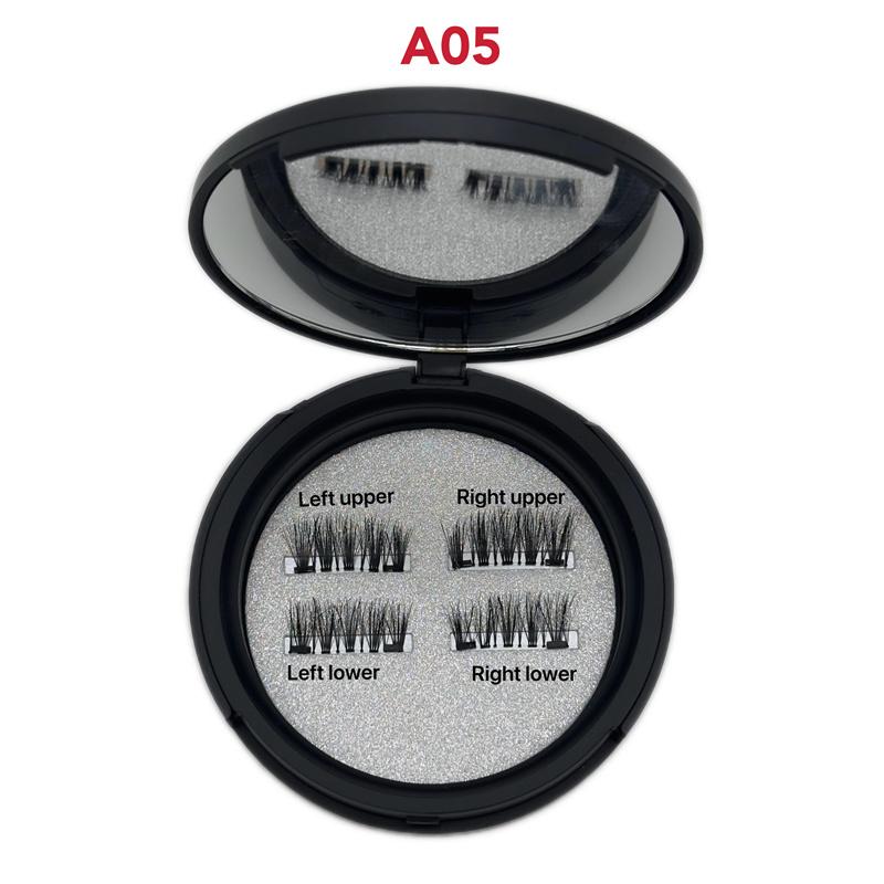 New Design Magnetic Cat Eye Lashes Quantum Magnetic Half Fake Lashes Magnetic Curler Set Quantum Double Magnet Lash Mix&Half eyelash