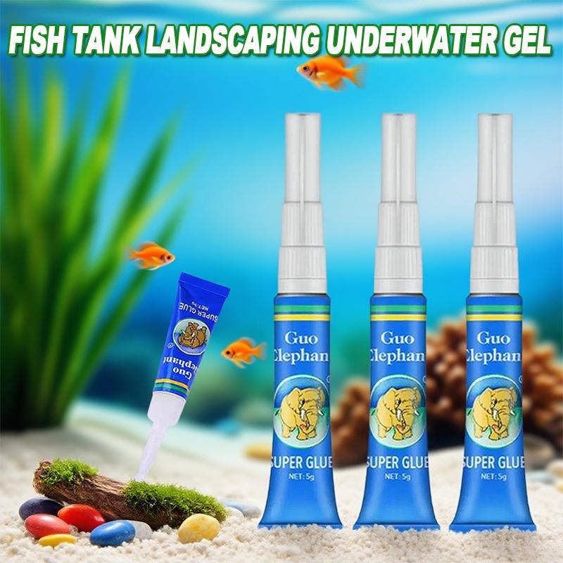 3/5/10pcs Fish Tank Landscaping Moss Glue Aquarium Aquatic Water Grass Stick Fixing Glue Aquatic Plants Driftwood Underwater Gel