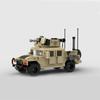Collection Series International MXT-MV Armored Car Husky Building Blocks Assembly Bricks Army Combat Vehicles Model Display Toy