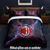 AC Milan Design Bed Bedding Set 1 Duvet Cover + 2 Pillowcases Soft Breathable Household Bed Linens