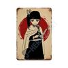 Japan Retro Anime Demon Slayer My Hero Academia Jujutsu Kaisen Metal Tin Sign Plaque Wall Art Home Kids Room Decorative Plates