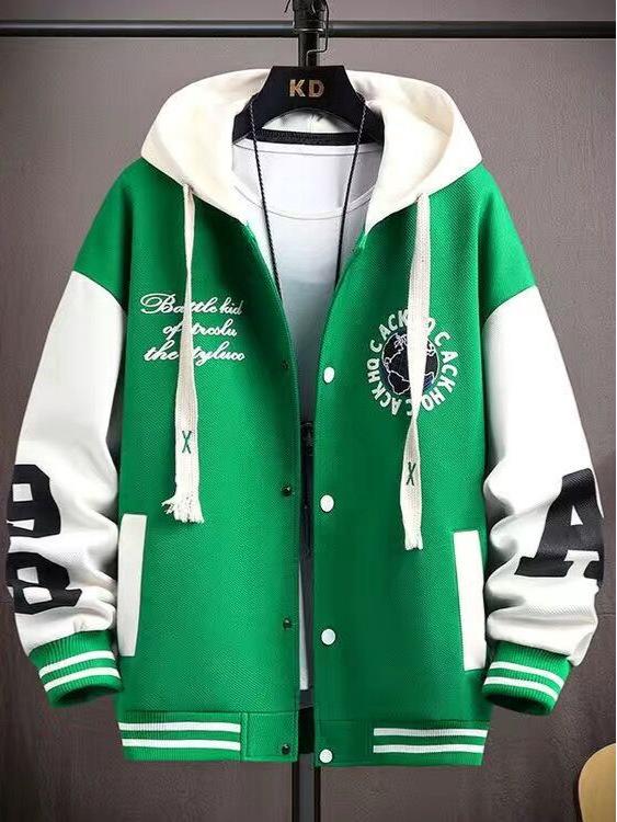 2025 Spring/Autumn Boys' Student Jacket: Trendy, Versatile Baseball Uniform Top for Teens