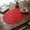4PCS Round Butterfly Dining Table Mat Hollowed-Out Tableware Pads Heat-Insulating Mat  Dining Table