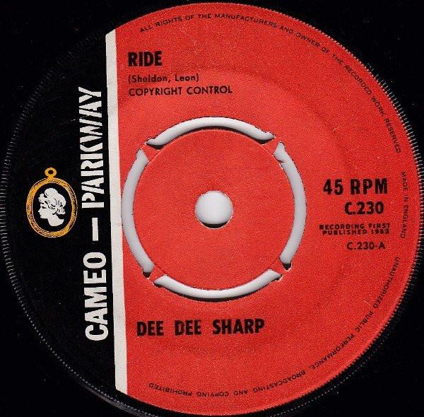 

7inch Record DEE DEE SHARP - Ride C230 Cameo Parkway 1962 UK Rock Used