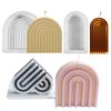 Moule Silicone Bougie Forme Arche/U 3D Kit de Fabrication Artisanale DIY Décoration Maison Plâtre Époxy Savon Fait Main Glaçons Outils de Cuisson