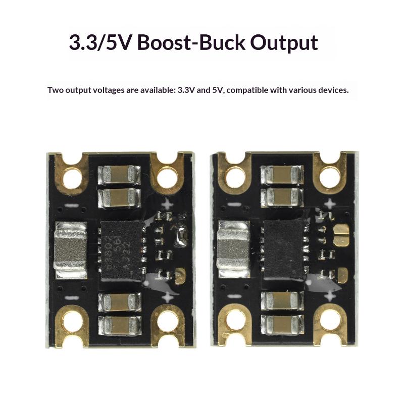 Tps63802 Mini Lithium Battery -Boost Module Dc 1.8-5.5V Input 2A/1A 3.3/5V Boost Output Battery Boost Module