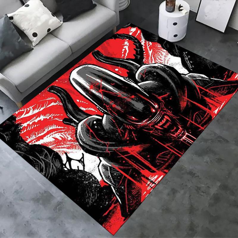 Aliens Monster Carpet Rug for Living Room Bedroom Home Sofa Decoration,Kids play Non-slip Floor Mat