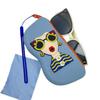 nQv Waterproof Drop-proof Silicone Sunglasses Storage Bag with Hook