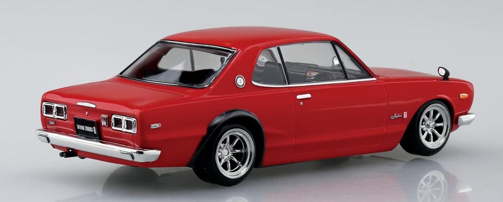 Aoshima Bunka Kyozai The Snap Kit Series Nissan Skyline Custom Wheels Plastic Model Co., Ltd. (AOSHIMA) 1/32 2000GT-R (Red) Pre-Colored 09-SP3