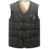 Men 'S Waterproof Winter White Waistcoat Vest V -Neck Waistcoat Sleeveless Jacket