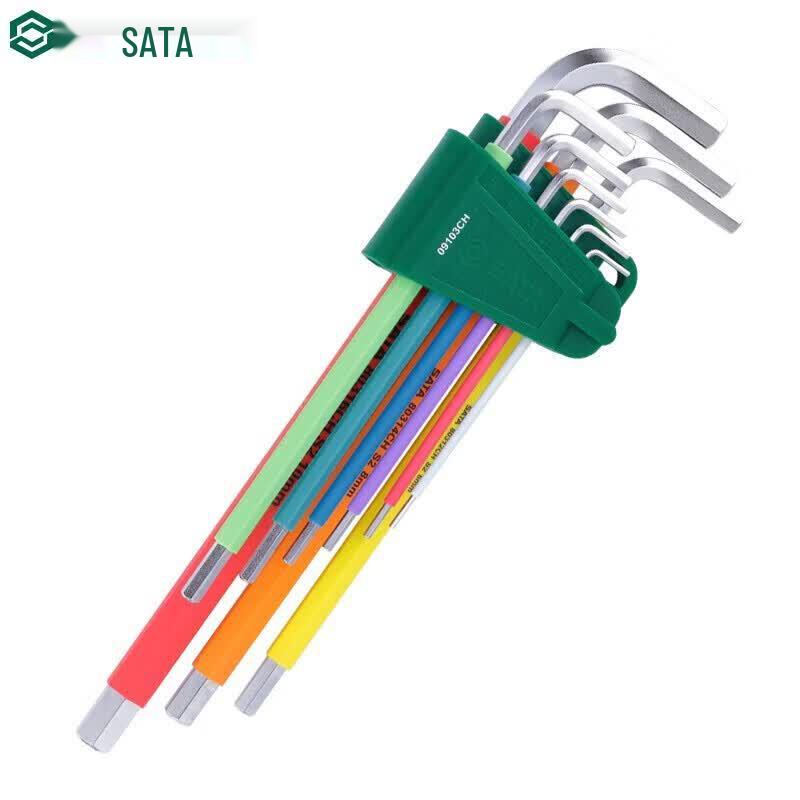 SATA 09103CH 9-Piece Extra Long Hex Wrench Set 9-Piece Set