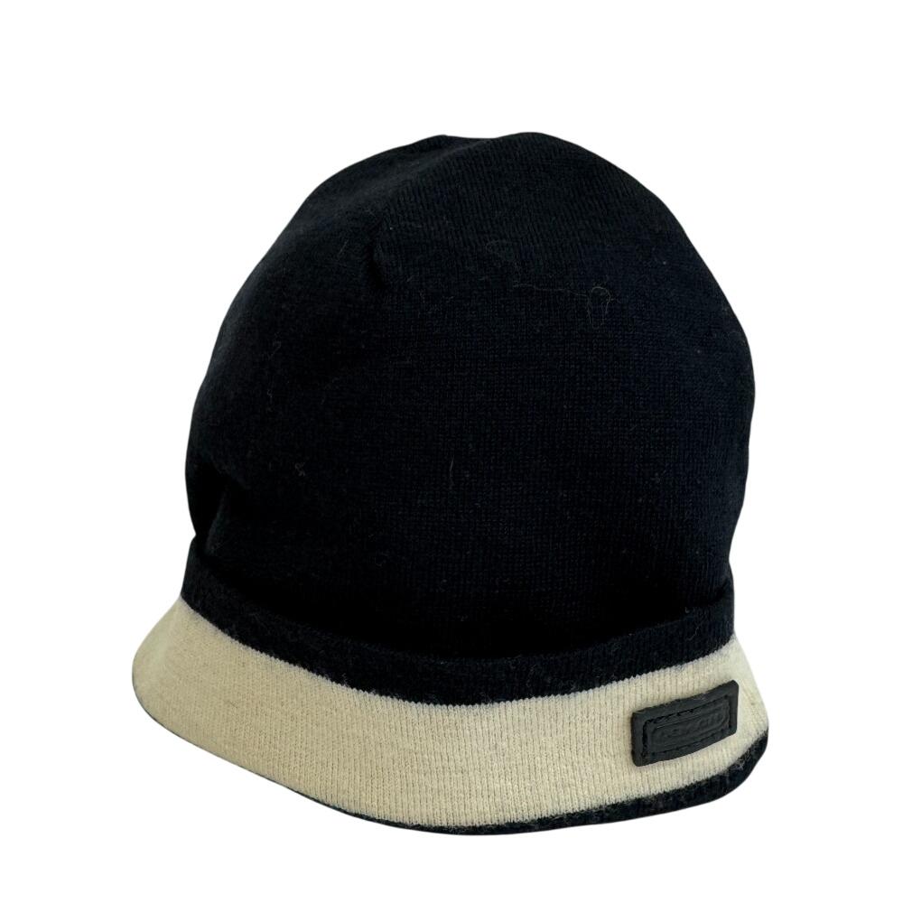 COACH wool wool Knit cap white wool Used