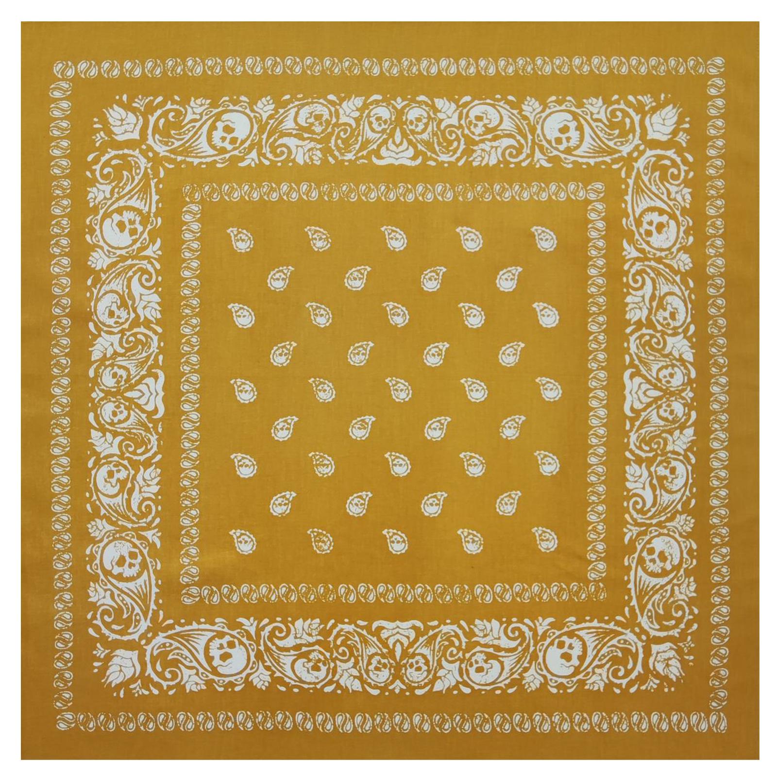 

21 череп бандана головний шарф для жінок Чоловічі квадратні тюрбани головний шарф кольоровий головний убір D