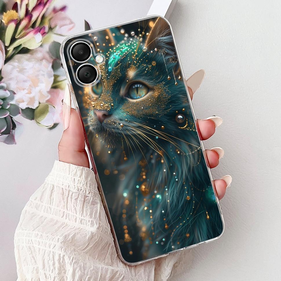 Casing Popular Rose Girl Painted Cover For Samsung Galaxy A06 Soft Silicone Phone Case For Samsung A05 A06 Back Cover Capa Bags