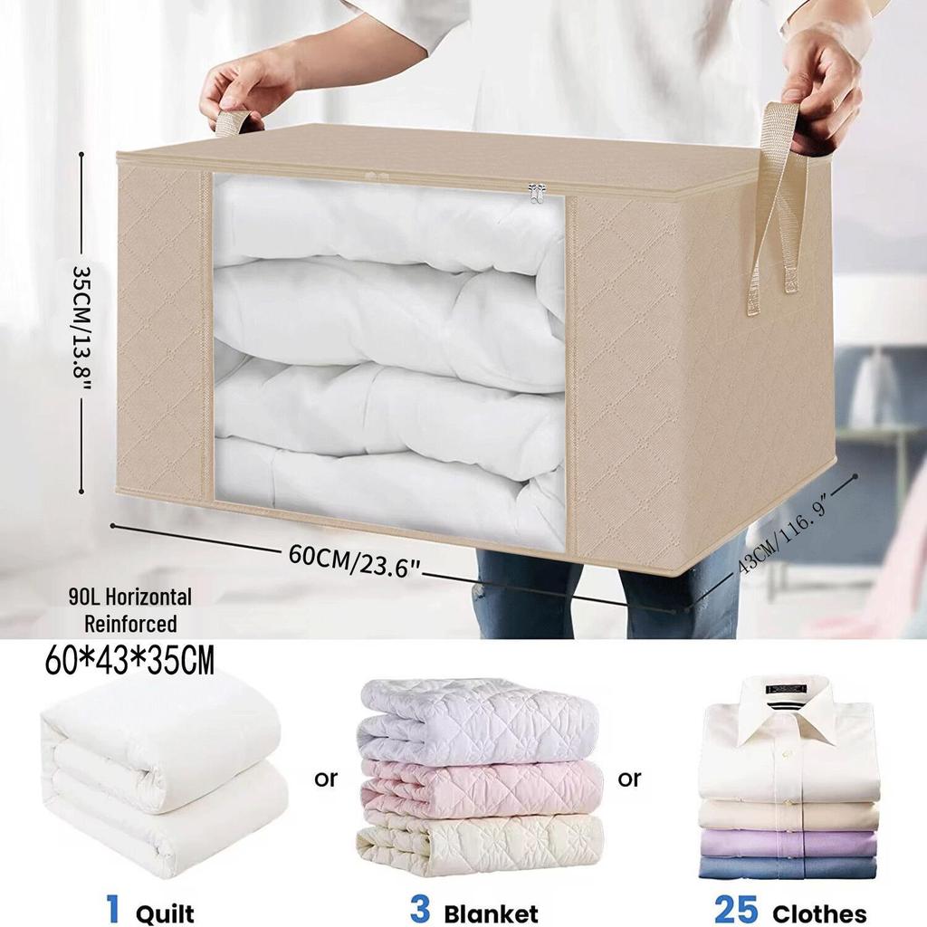 Premium Dustproof Moistureproof Non-Woven Storage Bag for Clothes and Quilts - Thickened Moving Solution