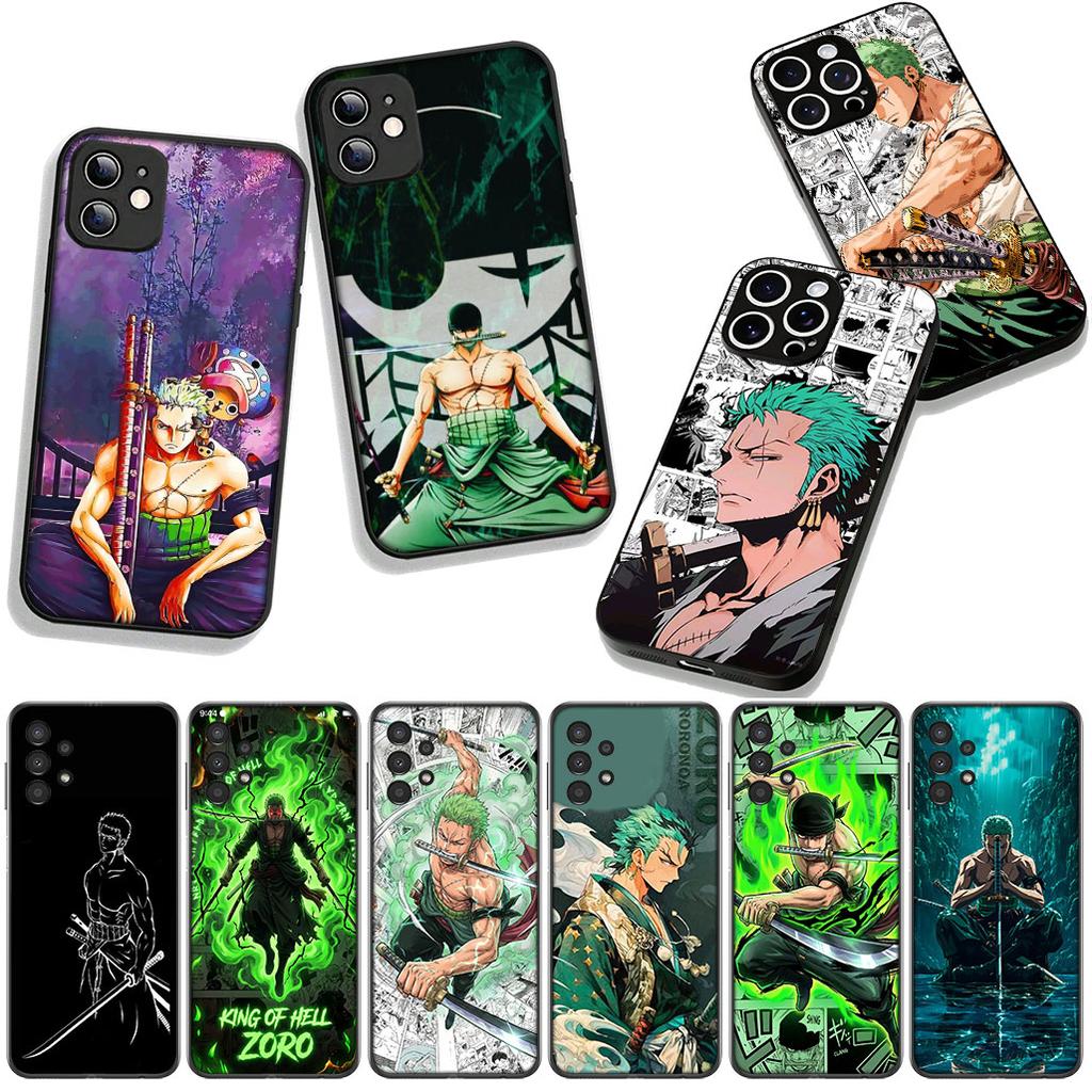 Comics One Piece Roronoa Zoro for Motorola Moto G54 G05 G24 G55 G75 G85 G15 G57 G86 Power Edge 50 30 Ultra Fusion neo Pro Case