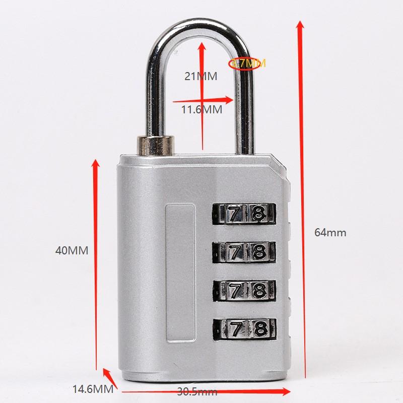 4 Digit Number Combination Pad Lock Padlock Outdoor Waterproof Lock Suitcase Luggage Security Coded Lock