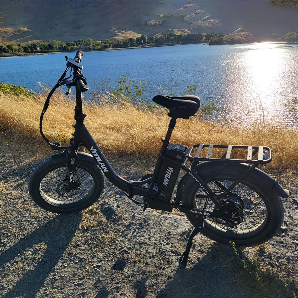 Electric Bike Foldable Vitilan U3 20" 750W Motor City Ebike 48V 13AH Max Range 60Km Load 150Kg 7 Speed