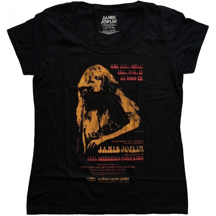 Janis Joplin Womens/Ladies Madison Square Garden Cotton T-Shirt