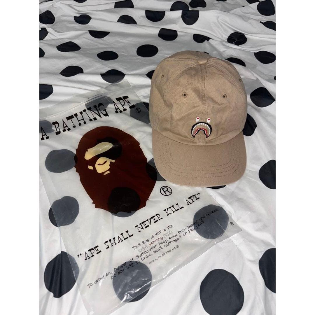 Used A BATHING APE WGM Shark Cap Beige