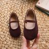 New Girls Spring Summer Kids Princess Student PU Leather Shoes Children Solid Performance Shoe Soft-soled Single Shoe