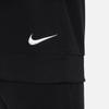 Nike Casual Sports Suit Swoosh Color Block Pattern Spliced Round Neck Long Sleeve Top Logo Design Cuffed Pants Kids Suit Black FD5038-010