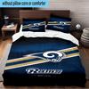 Angeles Rams Team  3PCS Bedding Set 2D Printing (Includes 1 Duvet Cover + 2 Pillowcases Coreless), Bedroom decor,Fan Gift