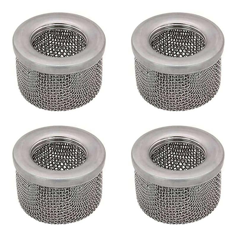 

ABUL-4X 181072 Or 181-072 Inlet Strainer Screen Filter With 1In NPT Thread For 795 1095 Airless Paint Sprayer Suction Hose серебряный