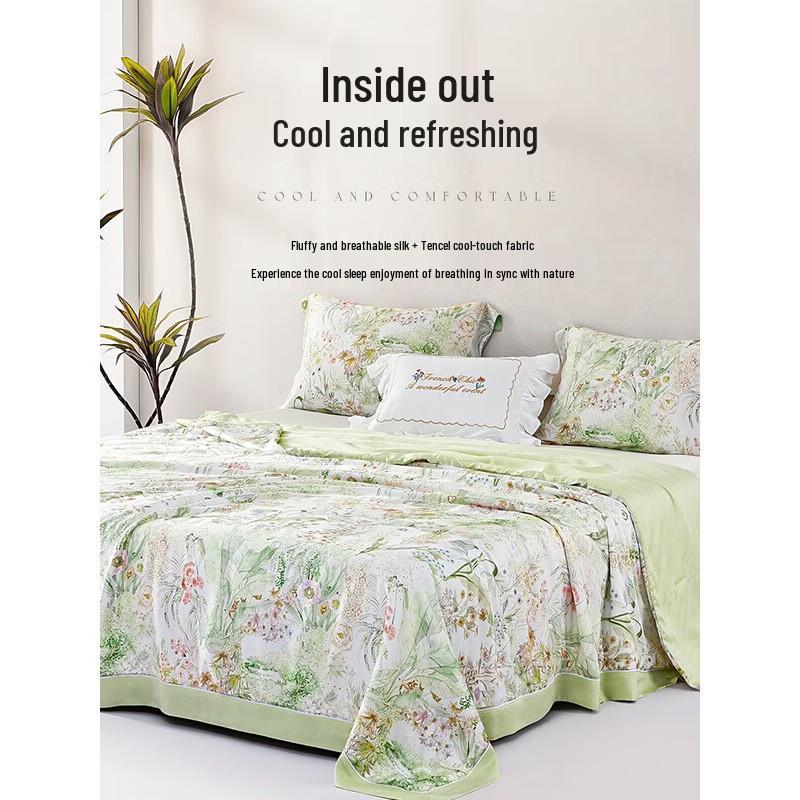Mengjie Manxia Washable Mulberry Silk Lyocell Summer Quilt