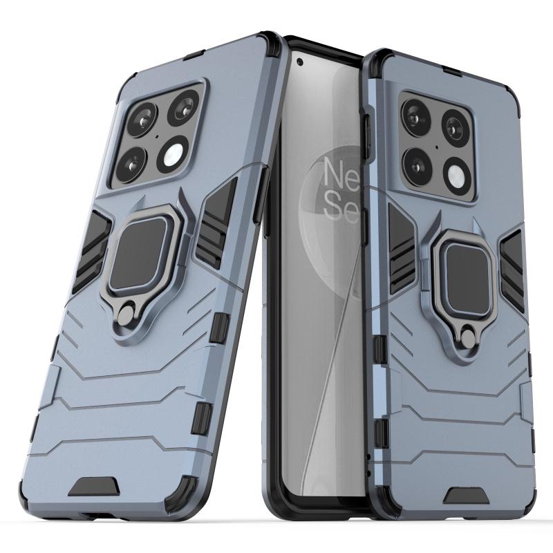 

Для OnePlus 7 7T 8 9 10 Pro задняя крышка чехол противоударный бронированный металлический держатель кольца магнитная подставка чехол для телефона защитный чехол Funda Coque CHINA&For OnePlus 7T синий