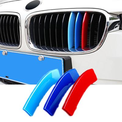 3 adet/grup Araba Izgara Ağ Dekor Trimler Izgara Etiket BMW E46 F30 E90 3 Serisi Araba Tarzı BMW Izgara Etiket BMW Aksesuarları