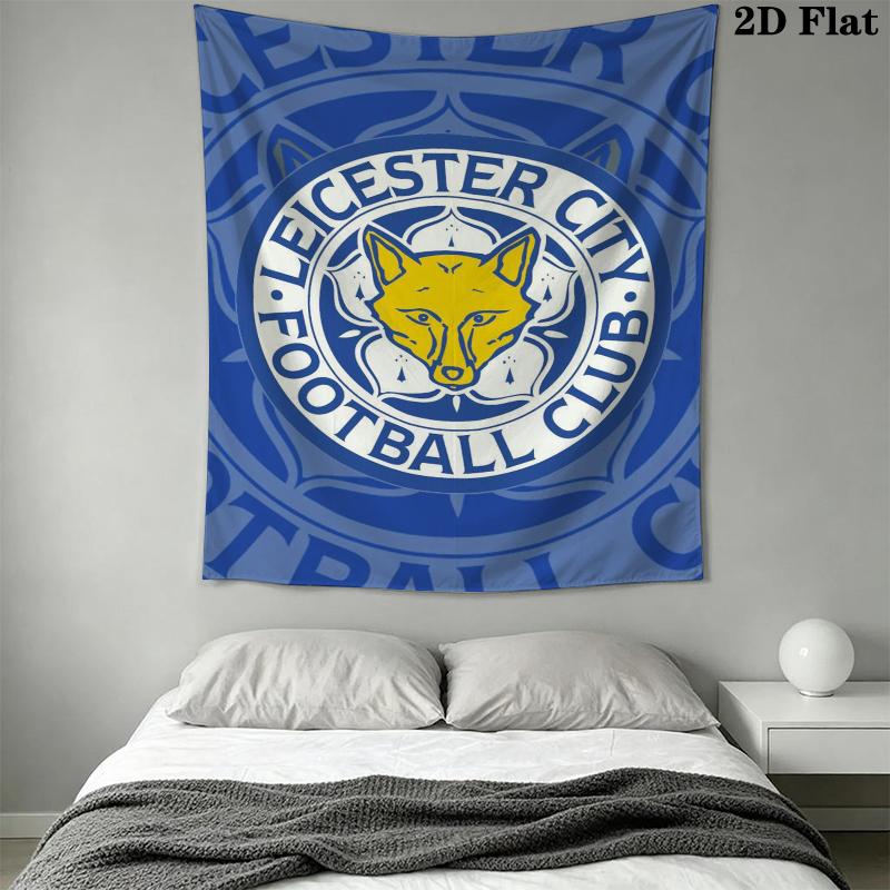 leicester city football club Wall Tapestry Aesthetic Wall Hanging Printed Fabric Blanket Decorative Tapestries for Bedroom Living Room Home Decor