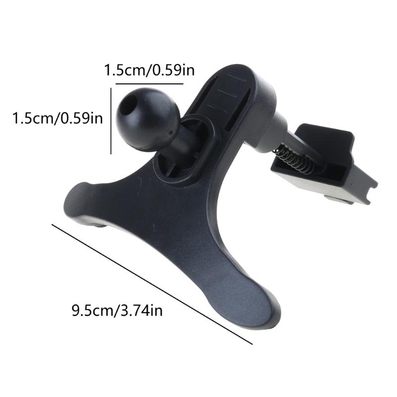 Easy To Installation Car Air Outlet Hook Clip Mobile Phones Clamp with Strong Stability & 15mm Ballhead Joint Mechanism