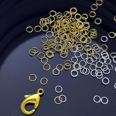 Findings Single Split Rings Jewelry Open Jump Connector Golden Silvery Bronze Plated Wholesale 4-10mm