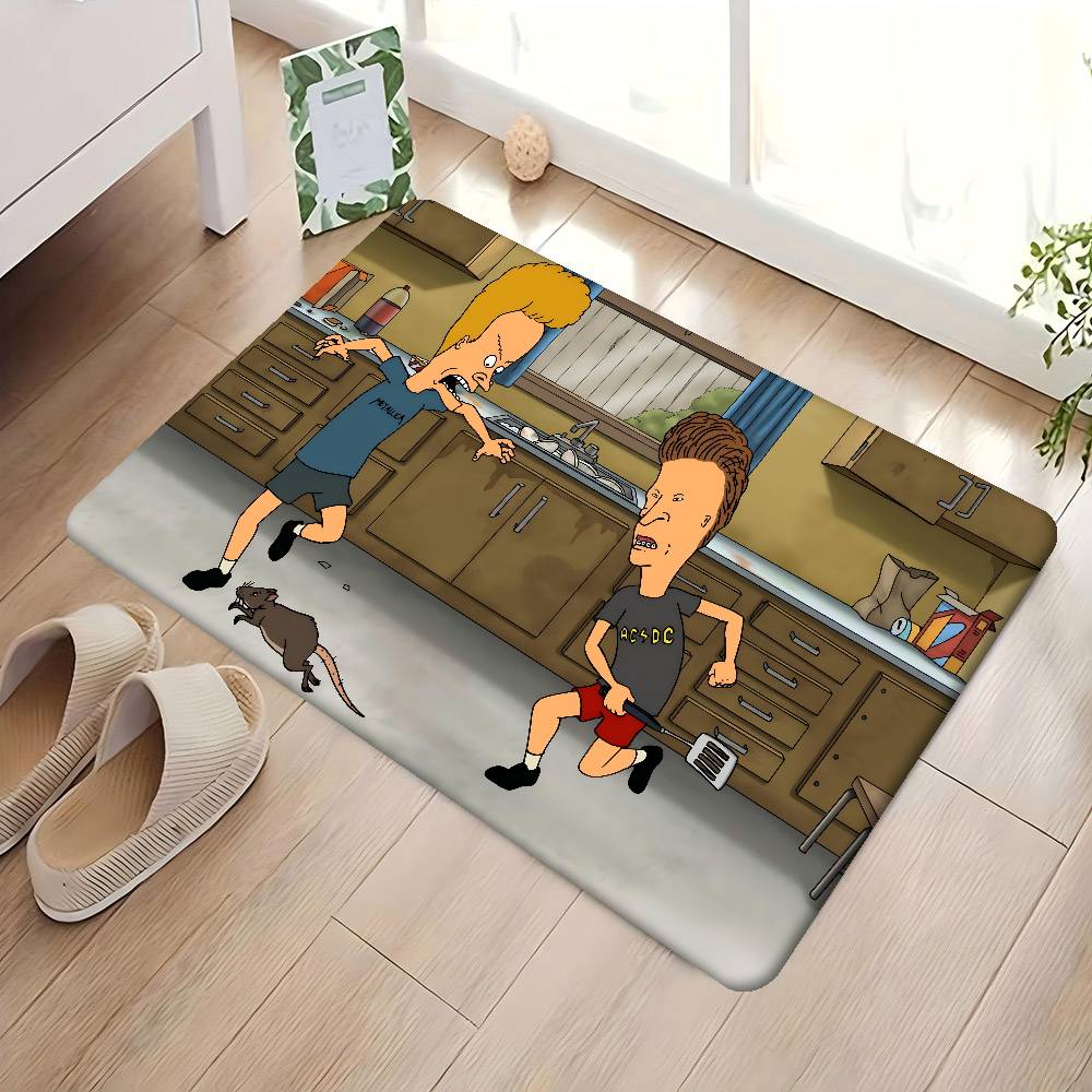B-Beavis And Butt-Head Mata Kuchenna Pokój Dziecięcy Dekoracja Sypialni Balkon Antypoślizgowy Wycieraczka Salon Alfombra