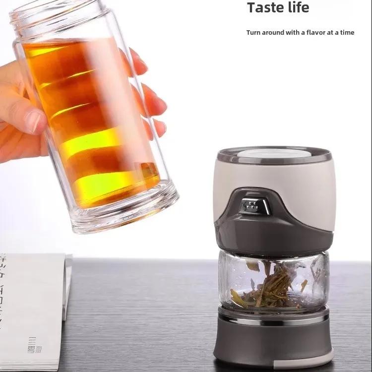 Tea Water Separation Thermos Bottle Stainless Steel Tea Strainer Thermos Infuser Tumbler Vacuum Flask With Tea Filter Two Cover