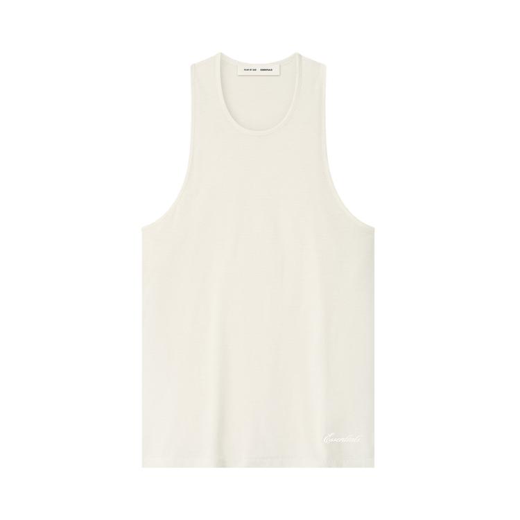Men's Fear of God Essentials Signature Slim Tank 'Ivory'