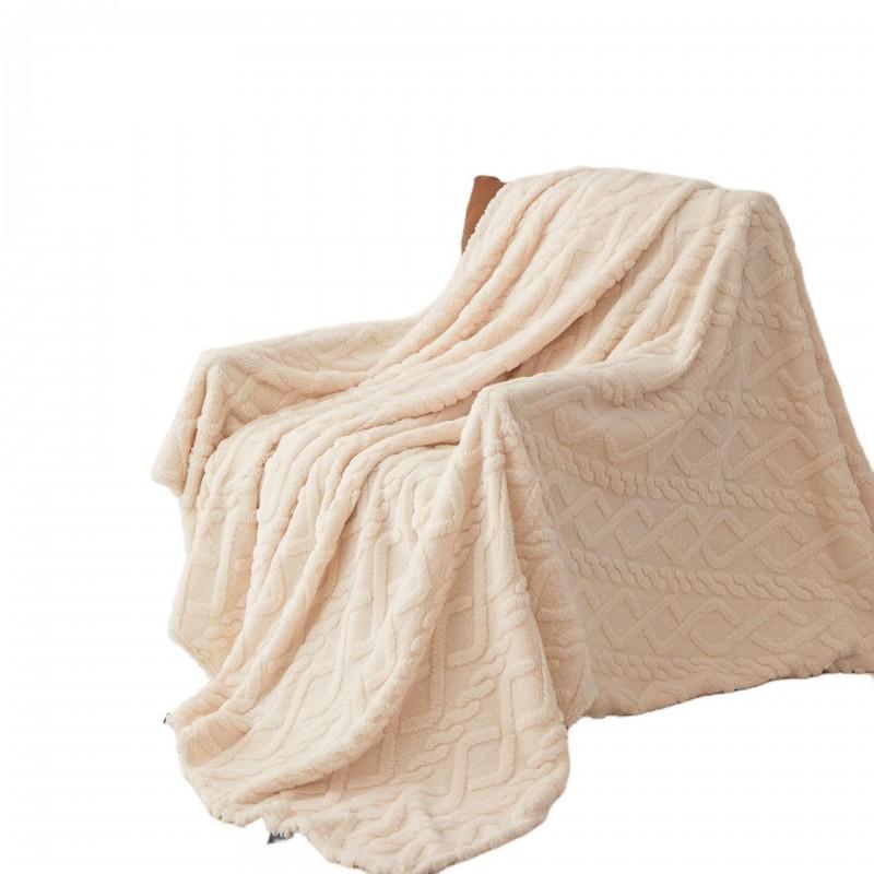 Single-layer Fleece Blanket Coral All-season Home Office Air Conditioner Pet Gift Small