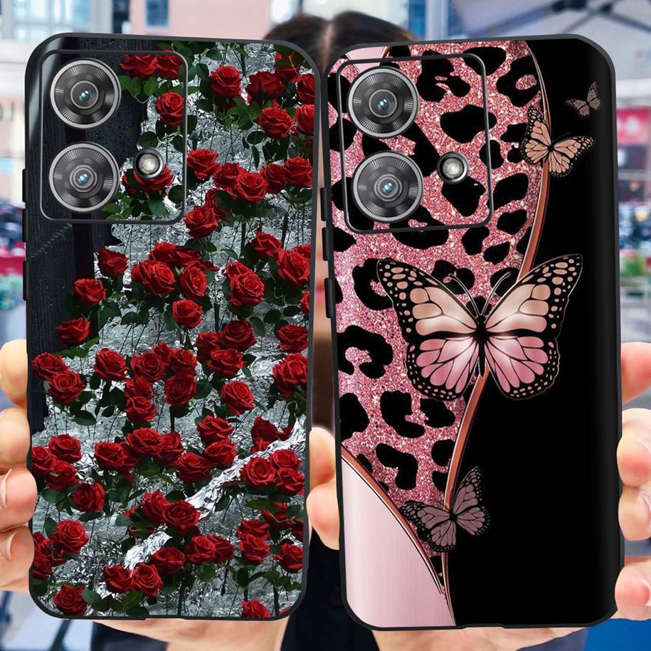 For Motorola Edge 40 Neo Case Soft Transparent Silicone Bumper Shockproof Cover For Moto Edge40 Neo Edge40Neo 5G XT2307-1 Fundas