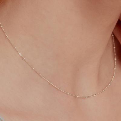 (SILVER925) Chic Ball Chain Necklace NZ2008
