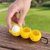 Porta Palline da Golf in Silicone con Moschettone, Contiene 3 Palline, Copertura Portapalline da Golf per Borsa da Golf, Custodia Protettiva Organizzatore Palline da Golf, Accessori da Golf