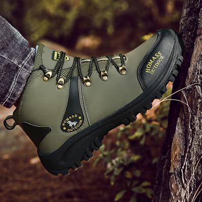 Unisex Nouvelles Bottes de Randonnée Homme Imperméables Hautes Trekking Botas Cuir Homme Bottes d'Extérieur Pour Homme Chaussures d'Extérieur à Plateforme