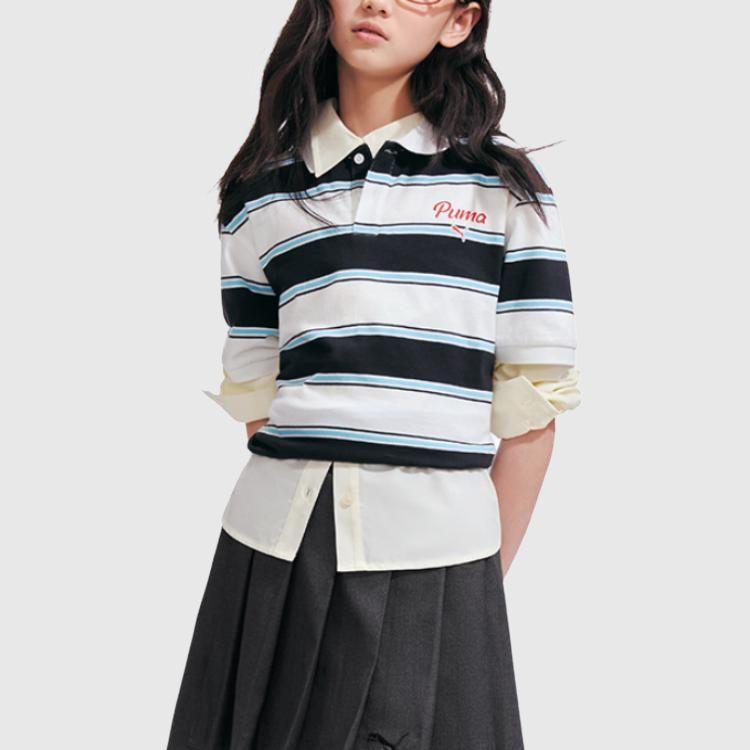 Puma Kids T Shirts Lapel Thin 353226117213-00319