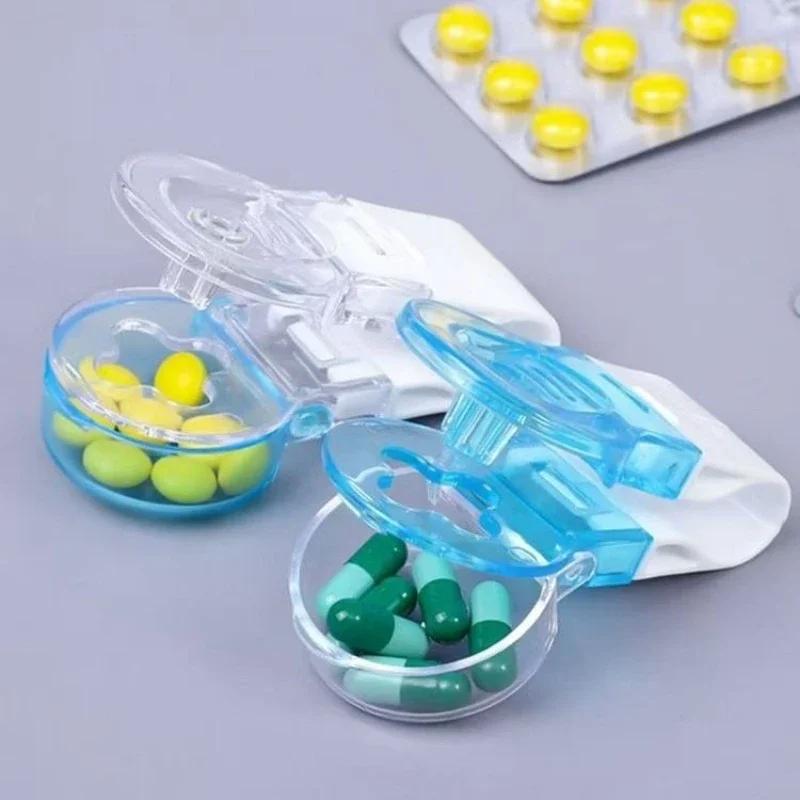 Anti-pollution Artifact for Household Drugs Portable Anti-contact Pill-taking Device forThe Elderly Medicine Dispenser Pill Case