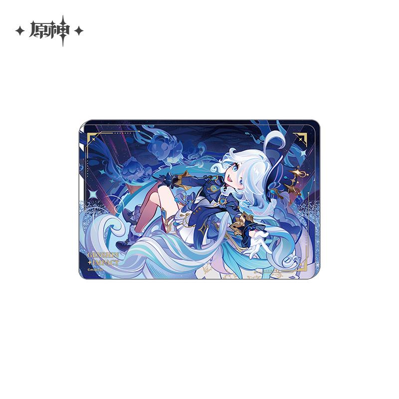 Sunsyea Genshin Impact Official Merch miHoYo Original Authentic Furina Metal Quicksand Keychain Acrylic Quicksand