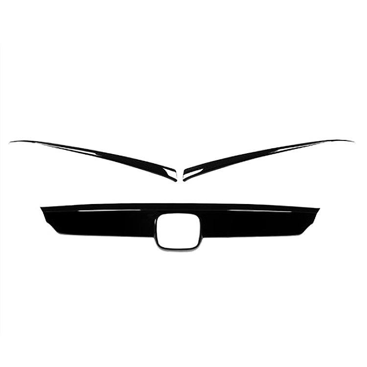18-22 Tenth Gen Accord Grille Sticker: Black Warrior Decorative Hood Strip